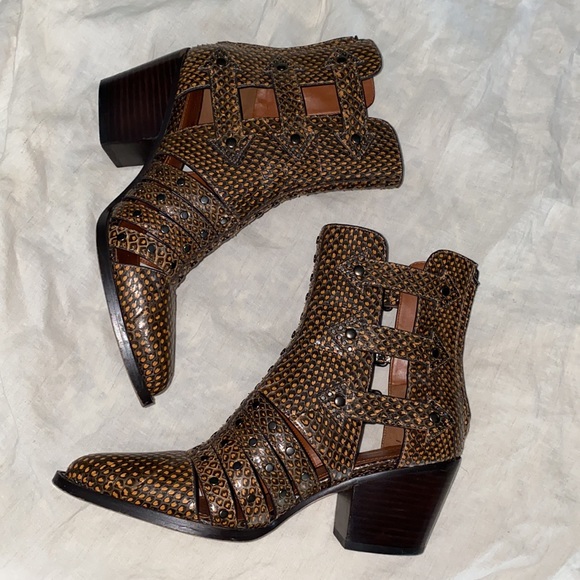 Coach Phoebe CutOut Bootie in Snakeskin - Picture 13 of 14